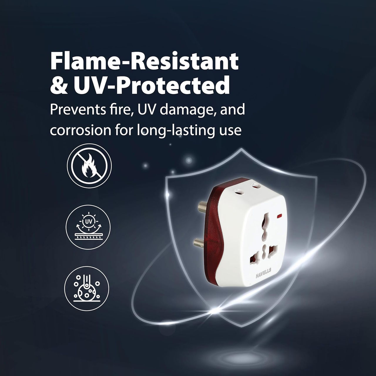 Havells 3 Pin Universal Adaptor