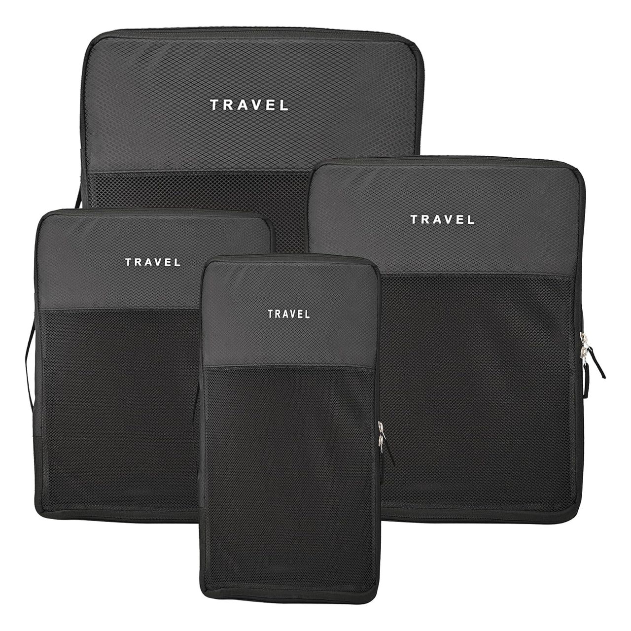Kuber Industries Unisex Solid Nylon 16 L Travel Kit | Black - One Size