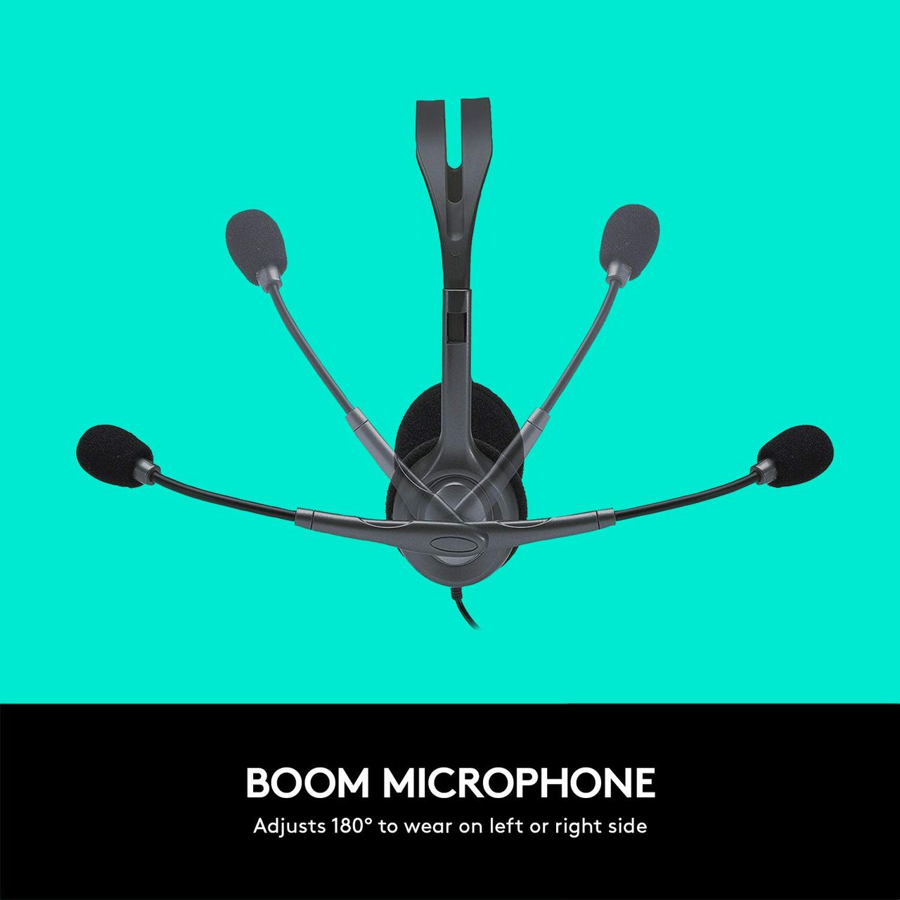 Logitech H111 Wired Headset With Mic |  3.5 mm Audio Jack Connection