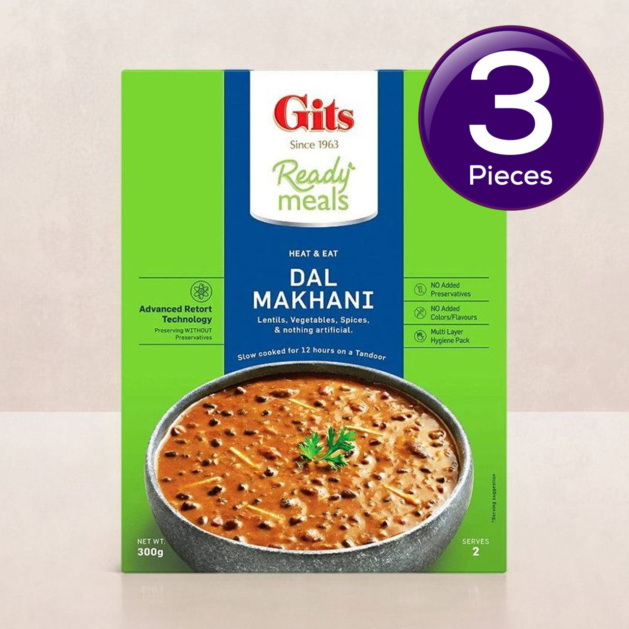 Gits Dal Makhani Ready to Eat 300 g Combo