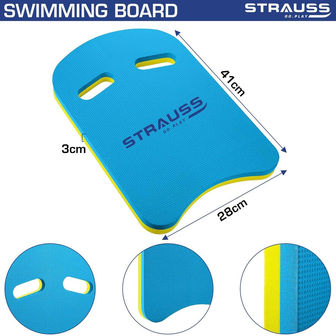 Strauss Swimming Kickboard | Blue