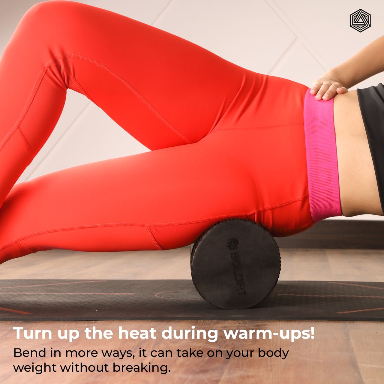 Boldfit Foam Roller For Deep Tissue Massage High Density Foam 45 Cm Plus