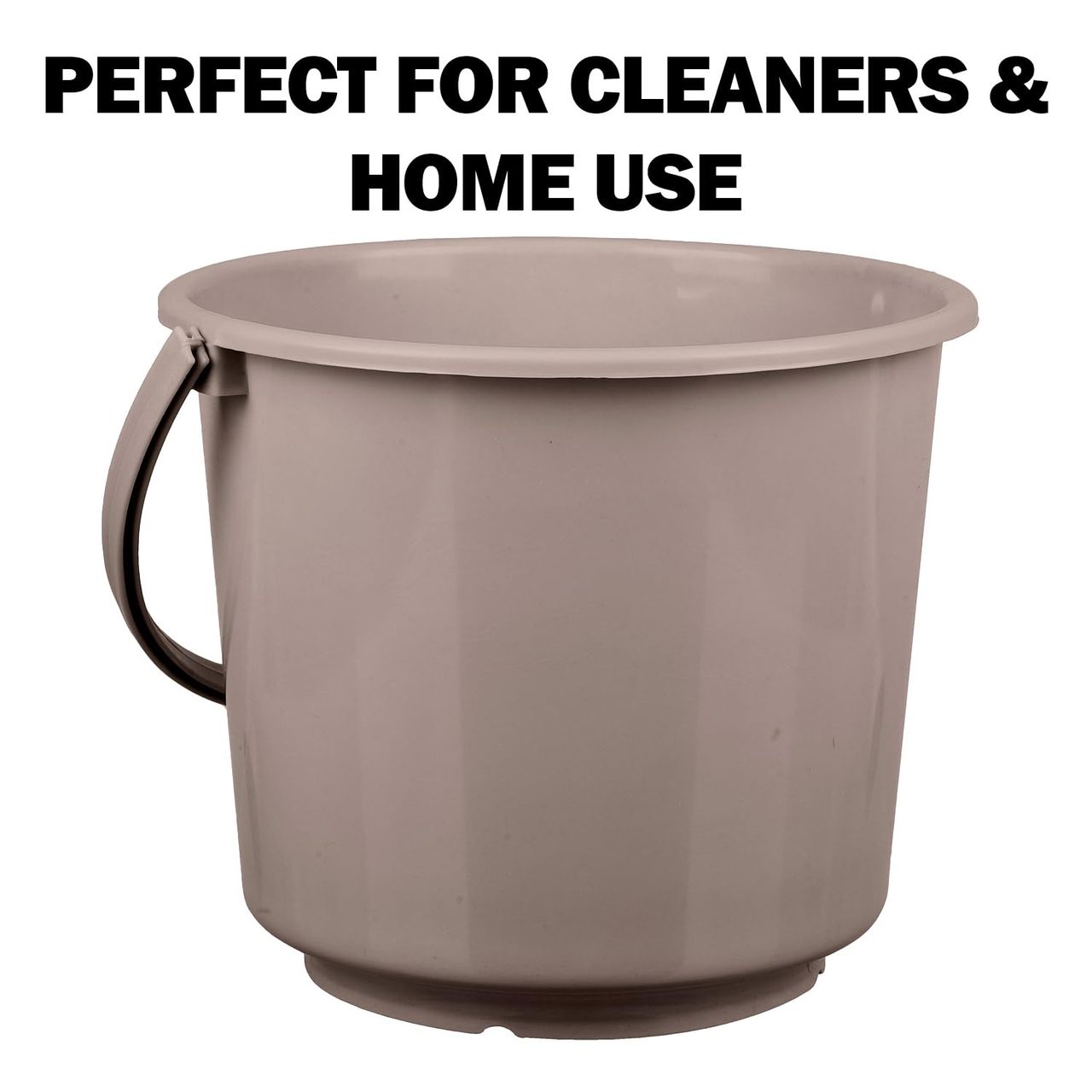 Kuber Industries Plastic Bucket for Cleaning & Storage|Plain Bucket|5 L|Pack of 2|Multi