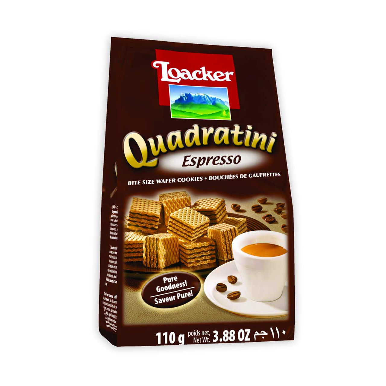 Loacker Quadratini Espresso Wafer Cookies | Maida-free and Trans Fat-free