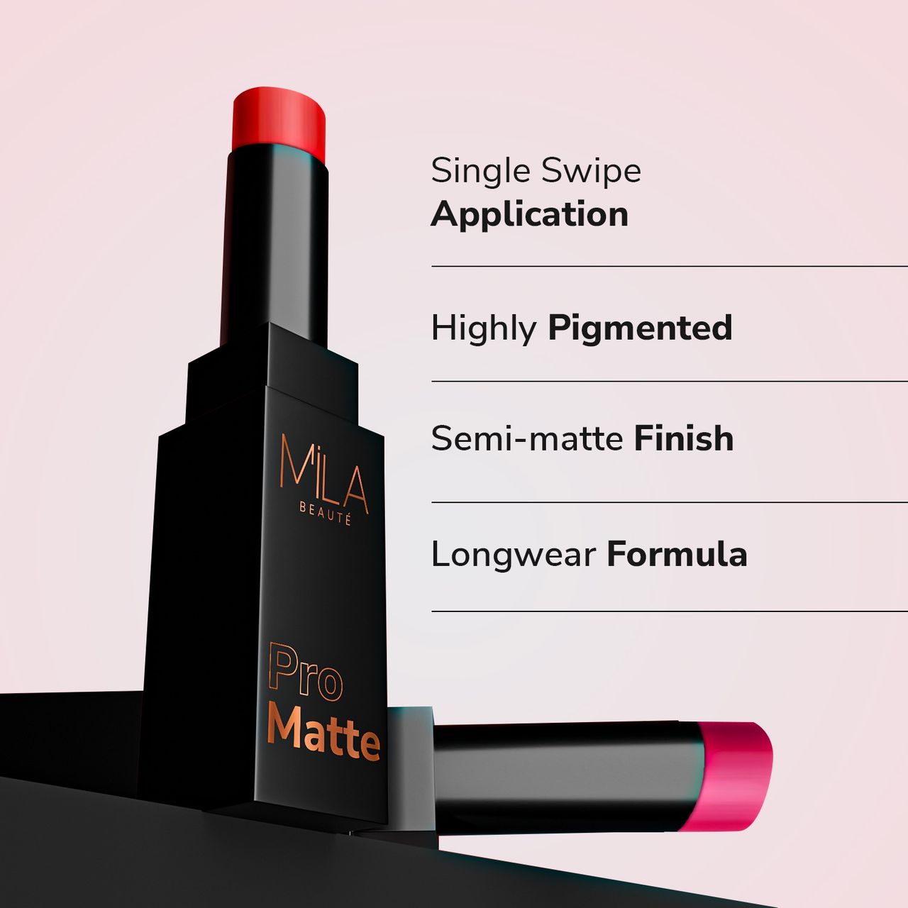 Mila Beaute Pro Mattes Lipstick Luxurious Creamy Matte Texture - 20 Zeenat