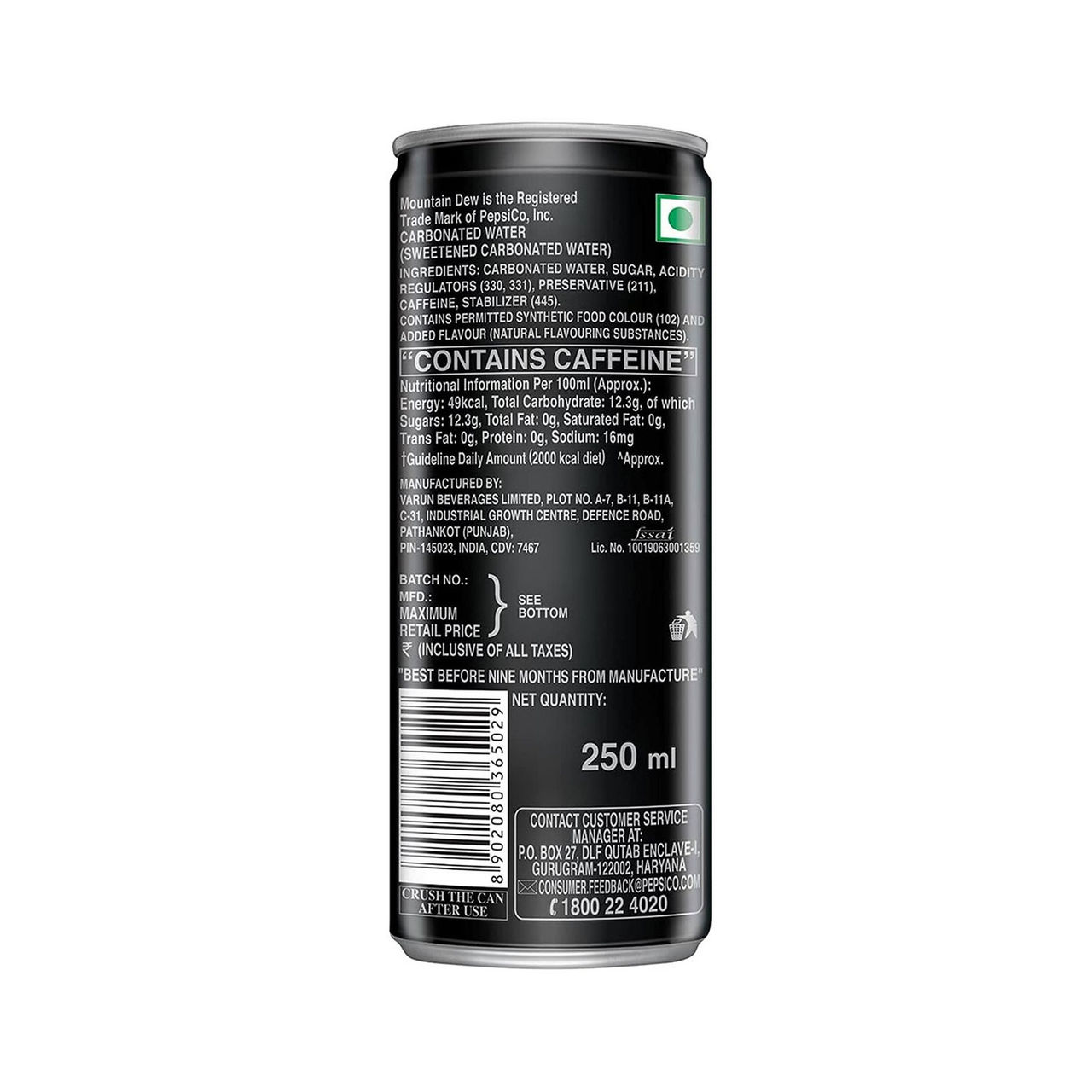 Mountain Dew Lemon Soft Drink