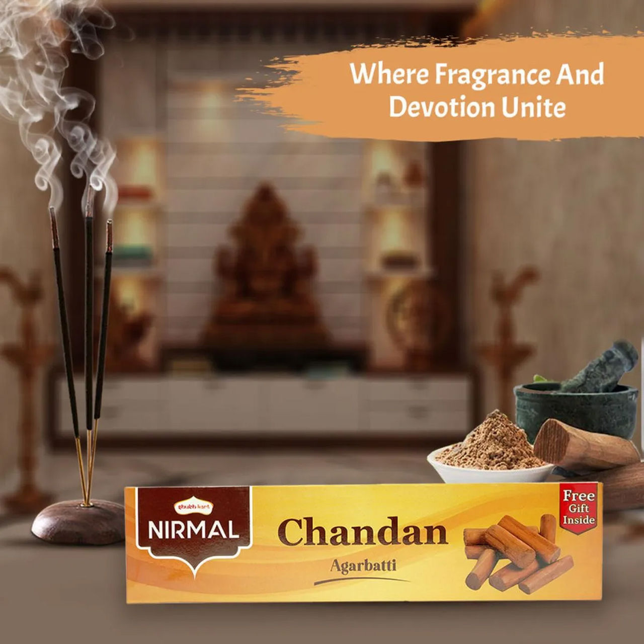 Shubhkart Nirmal Eco Box Chandan Agarbatti 100 g Combo