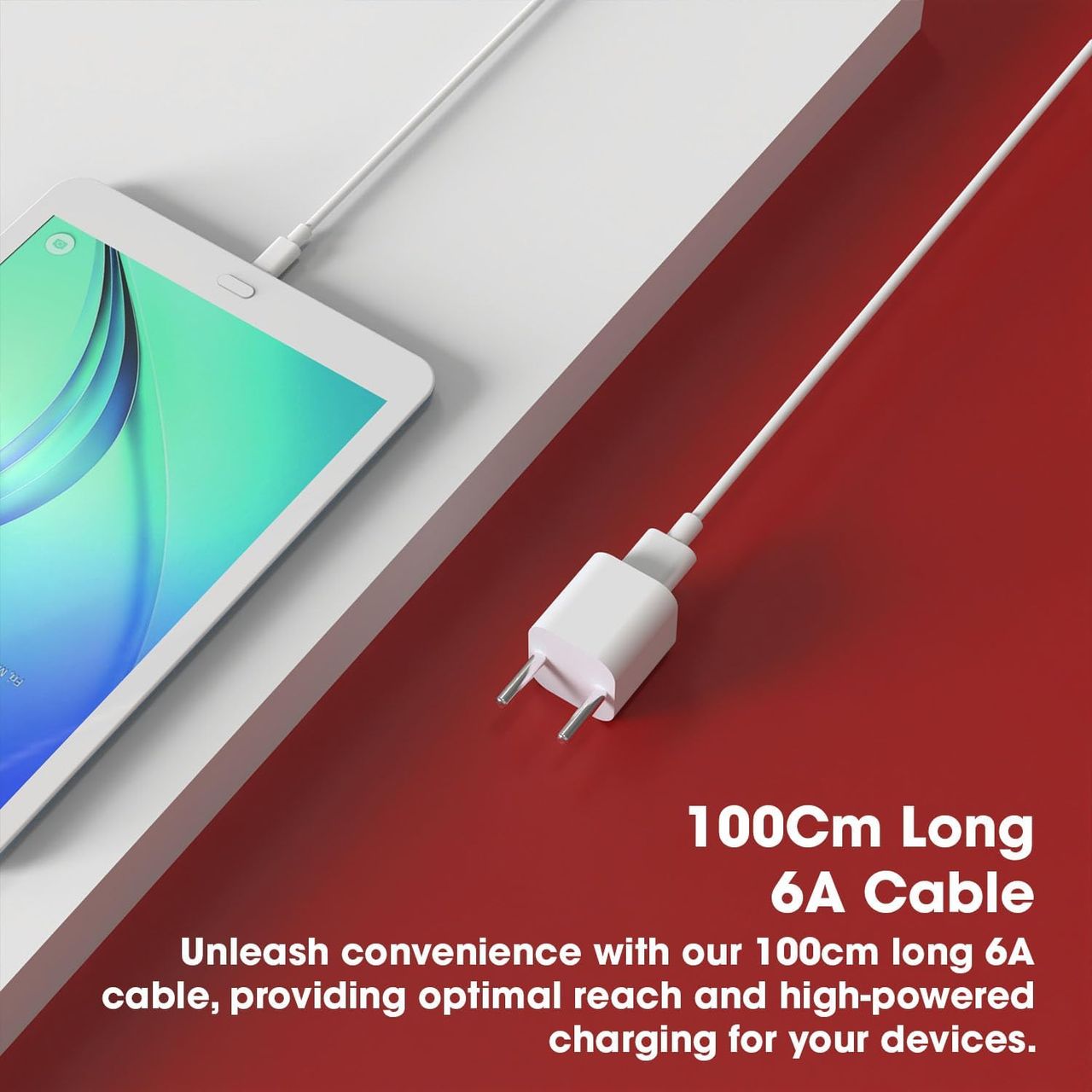 Sounce 3A Mi USB to Type C 33W Fast Hypercharge Cable | 480 Mbps Data Transfer | 1 m | White