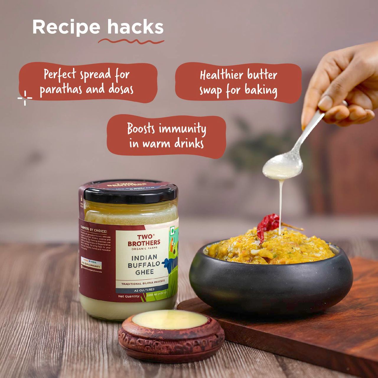 Two Brothers A2 Buffalo Ghee | Jar