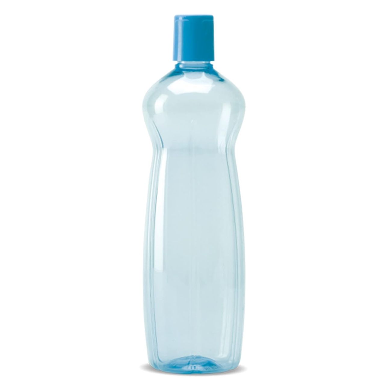Milton Pacific Pack Of 6 Water Bottles | 1 Litre Each | Reusable Plastic Fridge Bottle Set |Blue