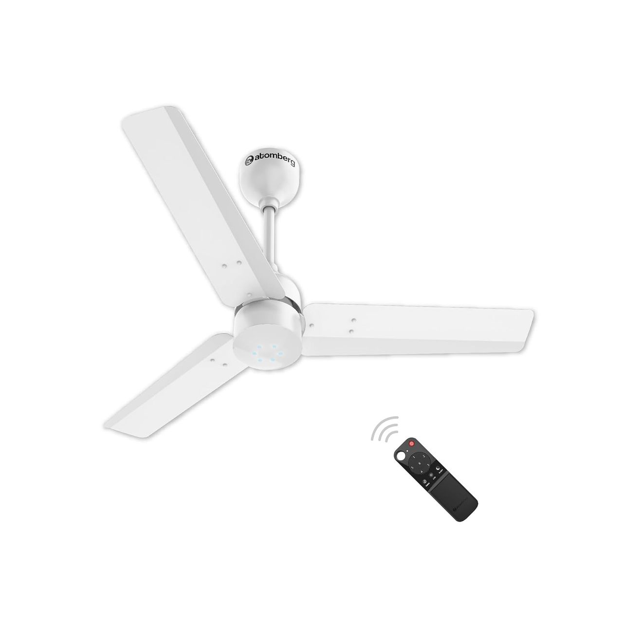 Atomberg Renesa BLDC Ceiling Fan,900mm,Remote Control,BEE 5 Star Rated,LED Indicators,Gloss White