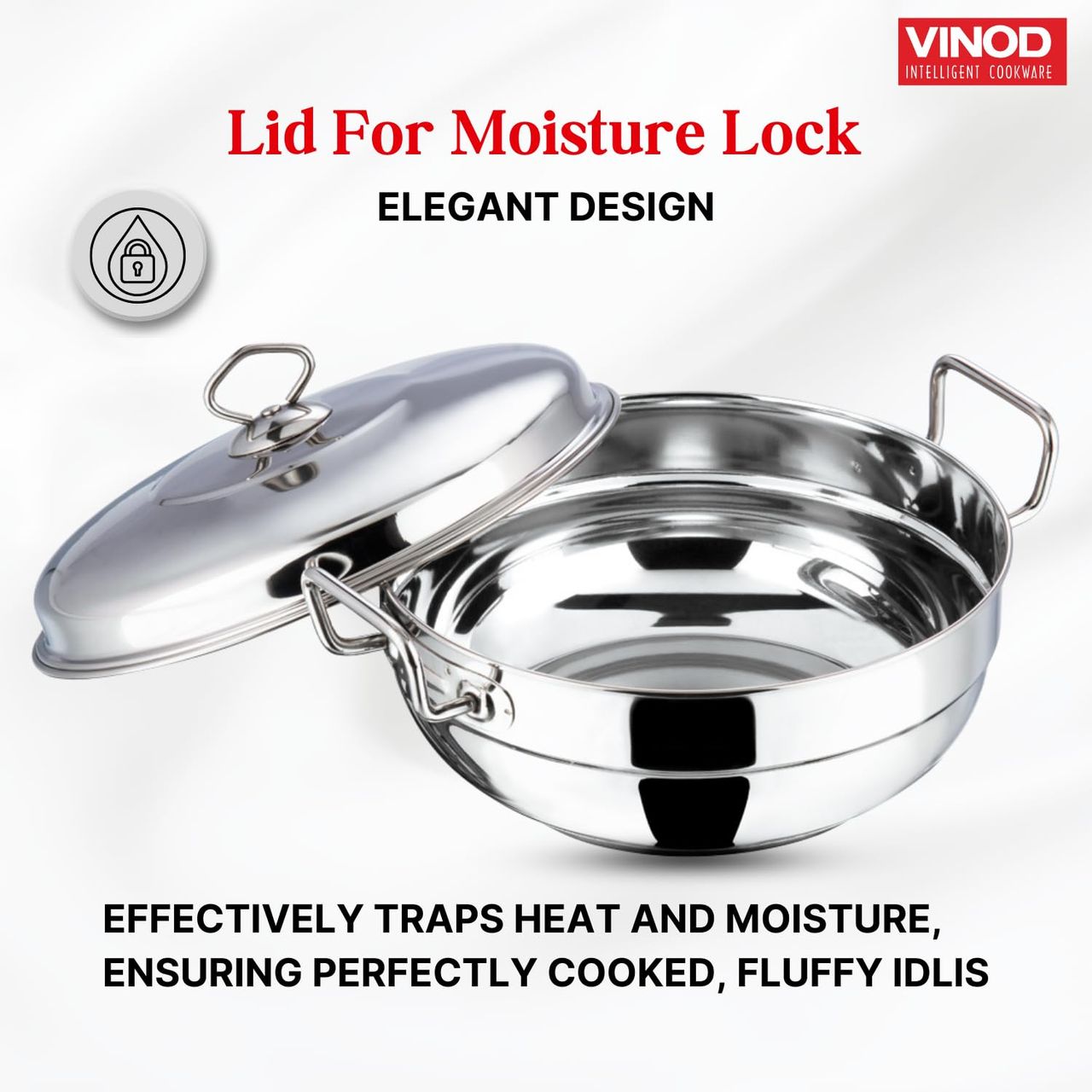 Vinod Stainless Steel 6 Pcs Deluxe Multi Kadai