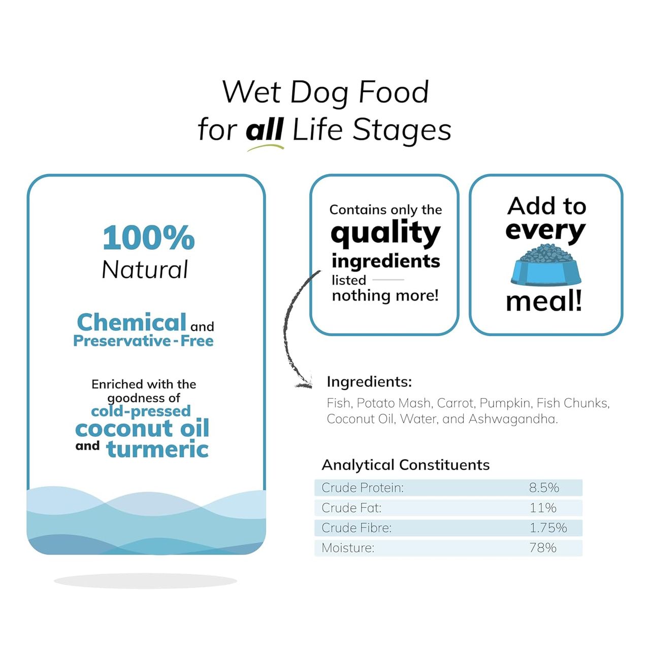 Fidele Wet Dog Food Fresh Fish With Vegetables