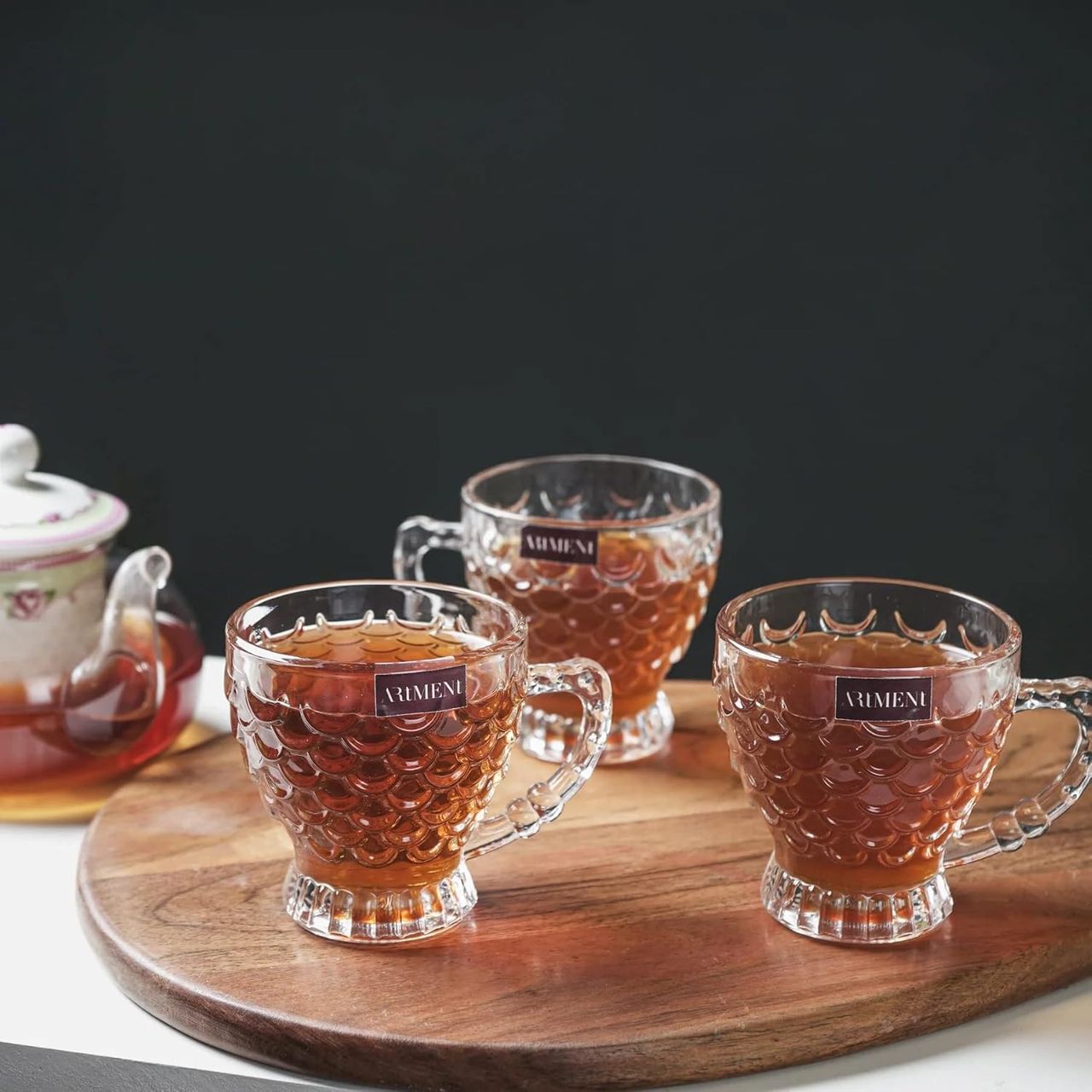 The Artment Surreal Fun Fish Glass Set Of 6 Tea Cup Set (200 ML)