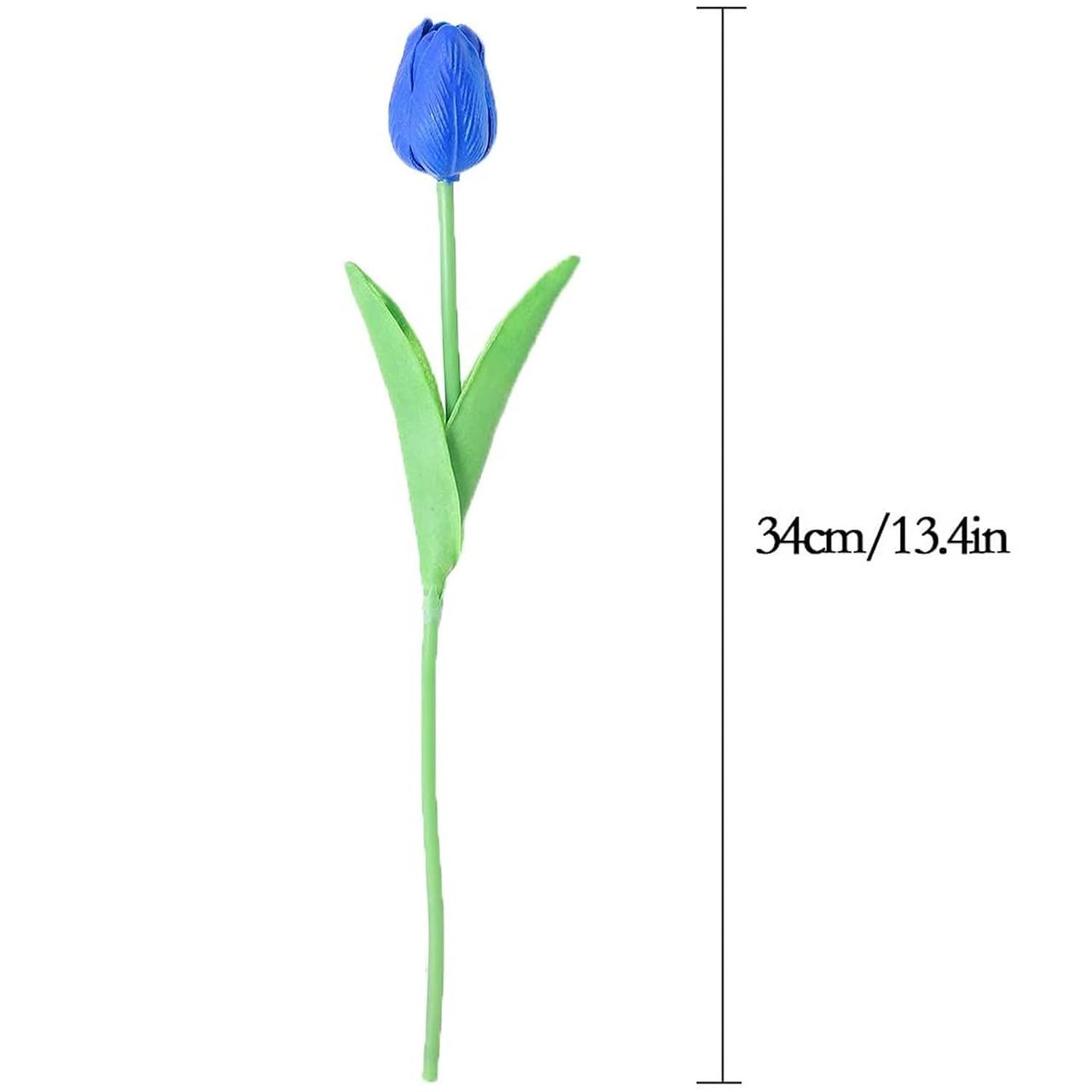 Tied Ribbons Set Of 5 Artificial Tulip Flowers Bunches Without Vase