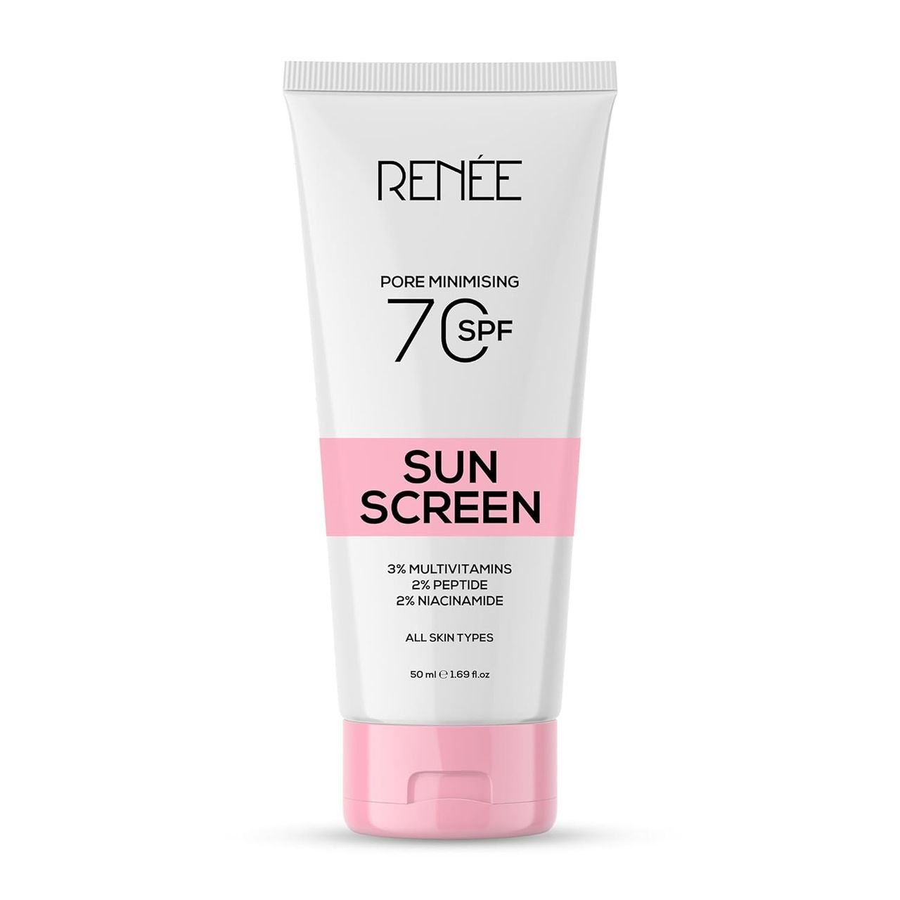 Renee Pore Minimising Sunscreen SPF 70 With 2% Niacinamide, 2% Peptide & 3% Multivitamins