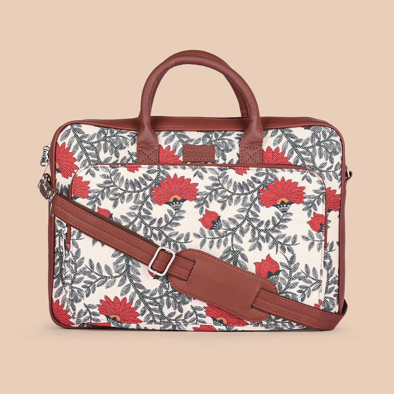 Zouk Nawabi Couture Laptop Bag(1pc), Cello Quench Stainless Steel Insulated Tumbler with Lid & Straw, 900ml, Assorted(1pc) & Renee Dream Kit Mini(5pc) Combo