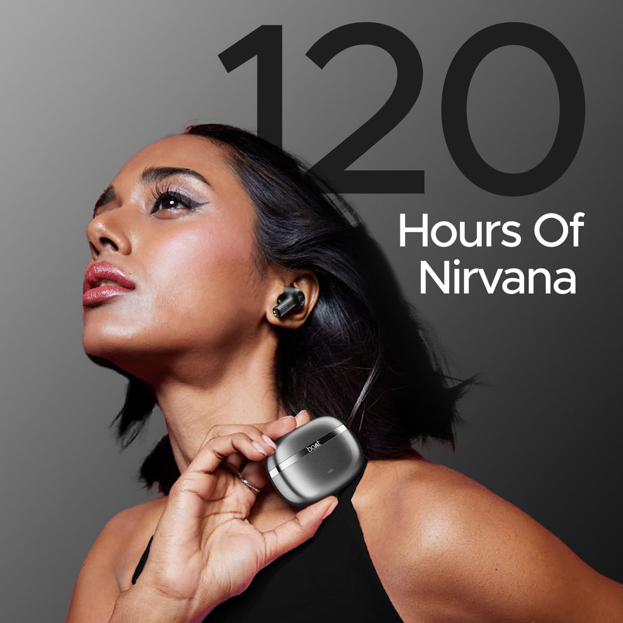 boAt Nirvana Ion ANC TWS Earbuds w/ 120H Playtime, ANC upto 32dB & In-Ear Detection (Crystal Black)