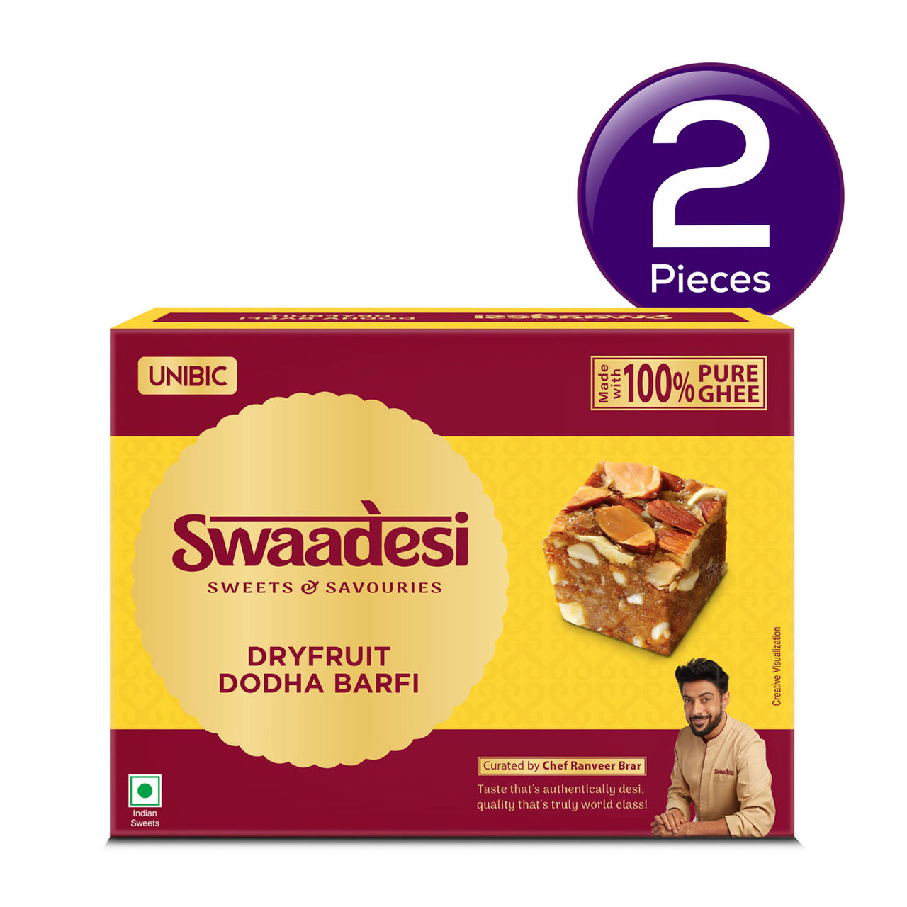 Desi Ghee Dryfruit Dodha Barfi By Unibic 180 g Combo