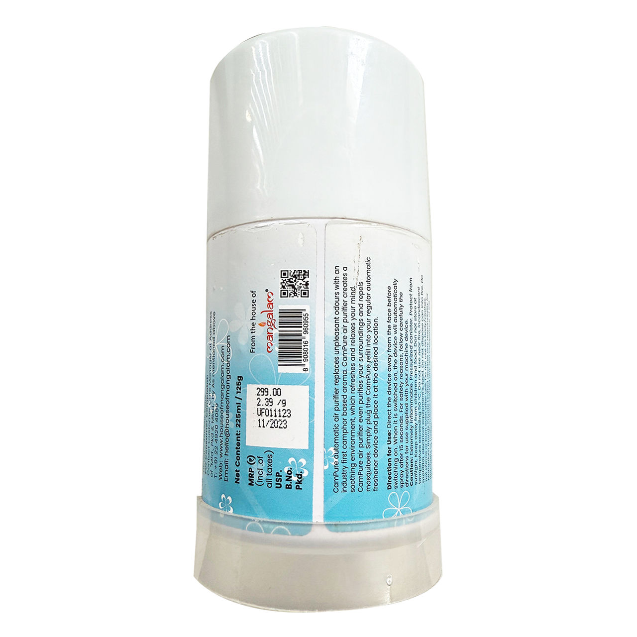 Campure Camphor /Kapur Air Freshner Automatic Spray | Machine + Orginal Refill