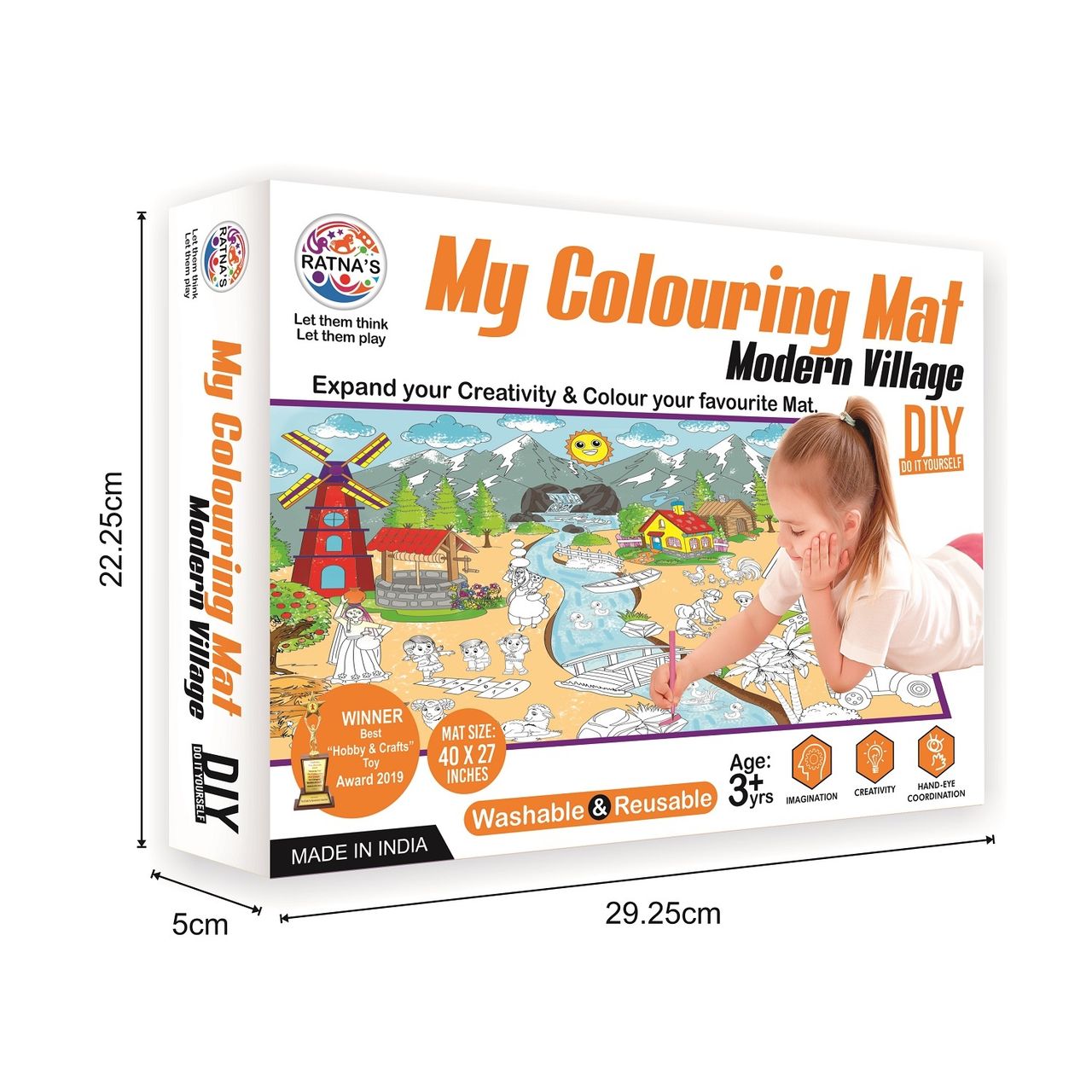 Ratna's My Colouring Mat Modern Village
