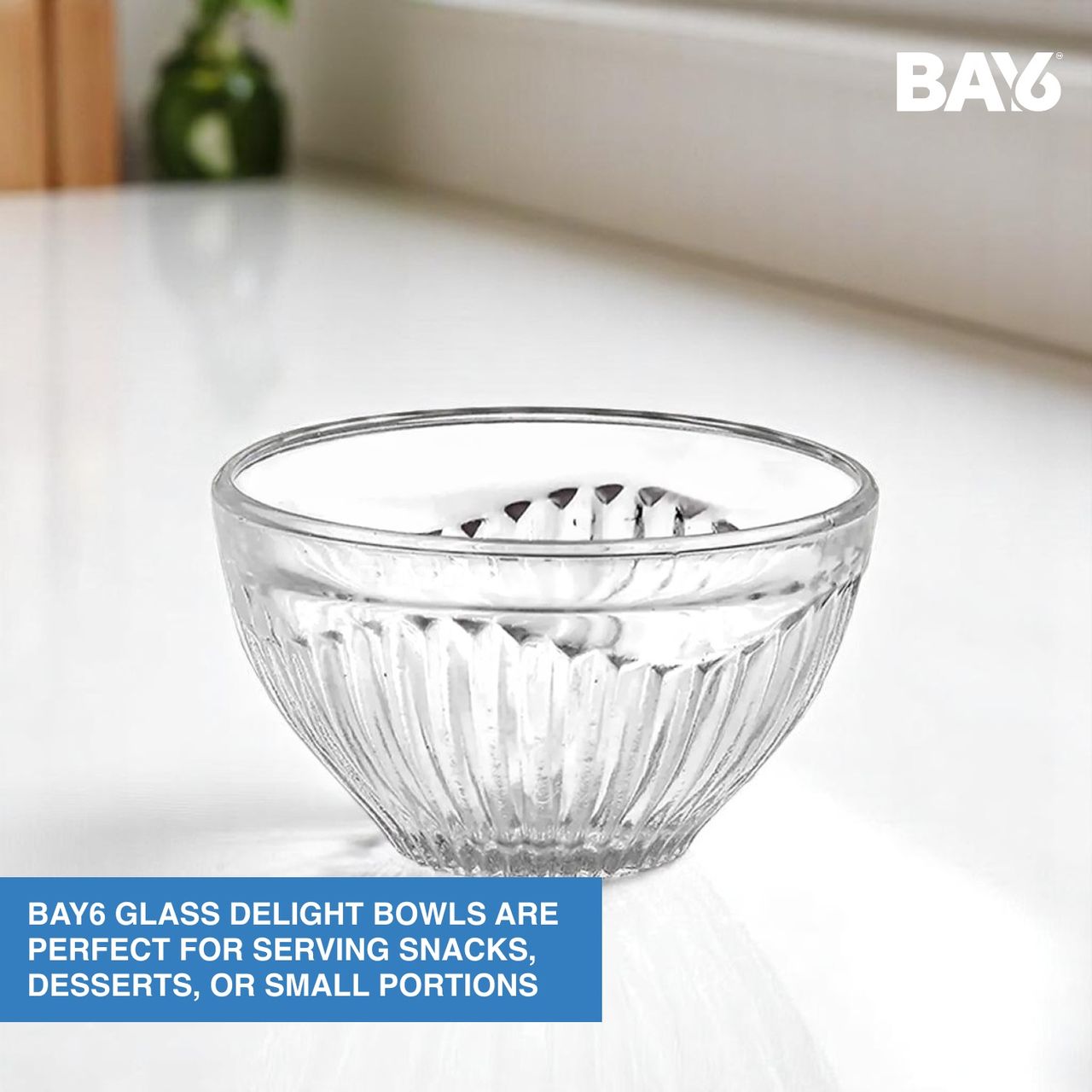 BAY6 Delight Glass Bowl Set- (6pc)