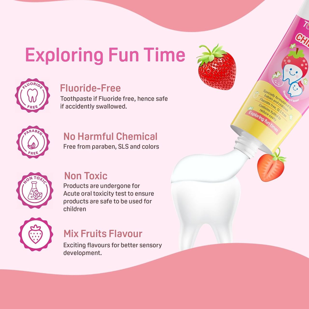Pigeon Baby Care Toothpaste Strawberry For Kids | 1 - 6 years