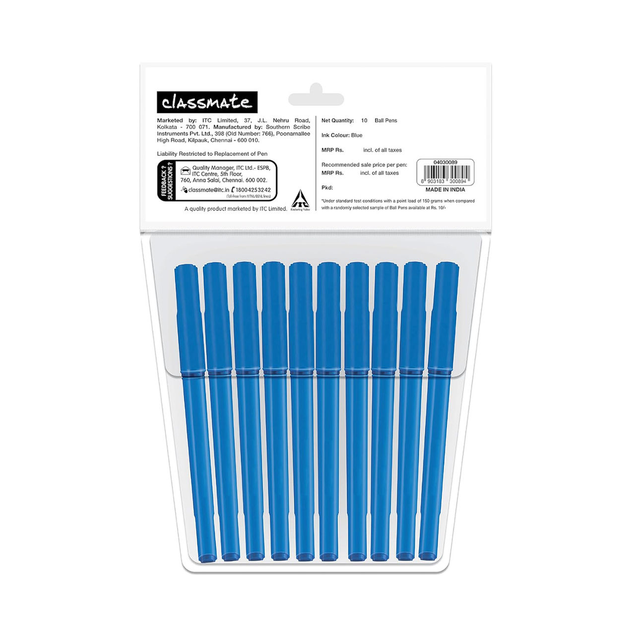 Classmate Octane Ball Blister Blue