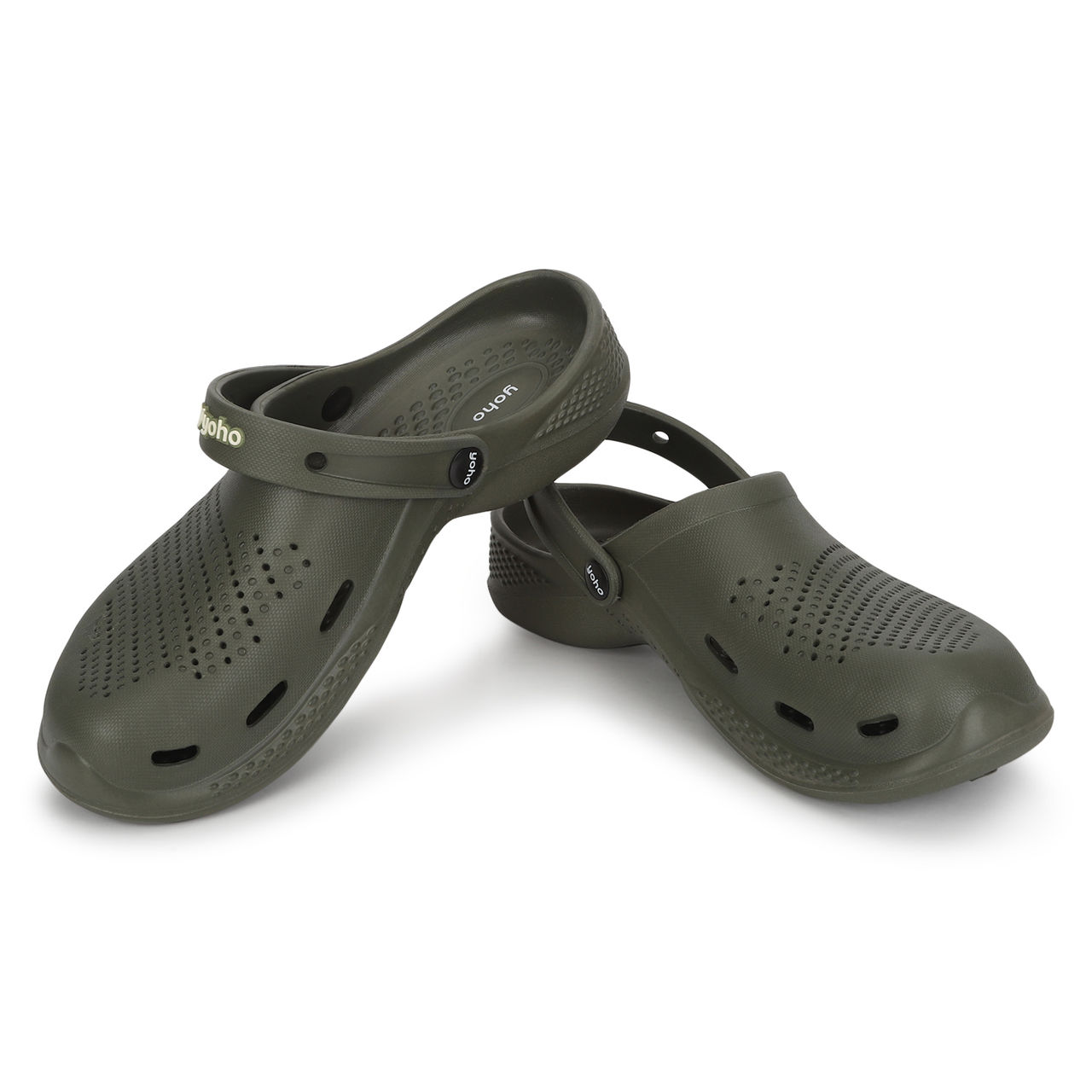 Yoho Men Classic Clogs Olive Green - UK6