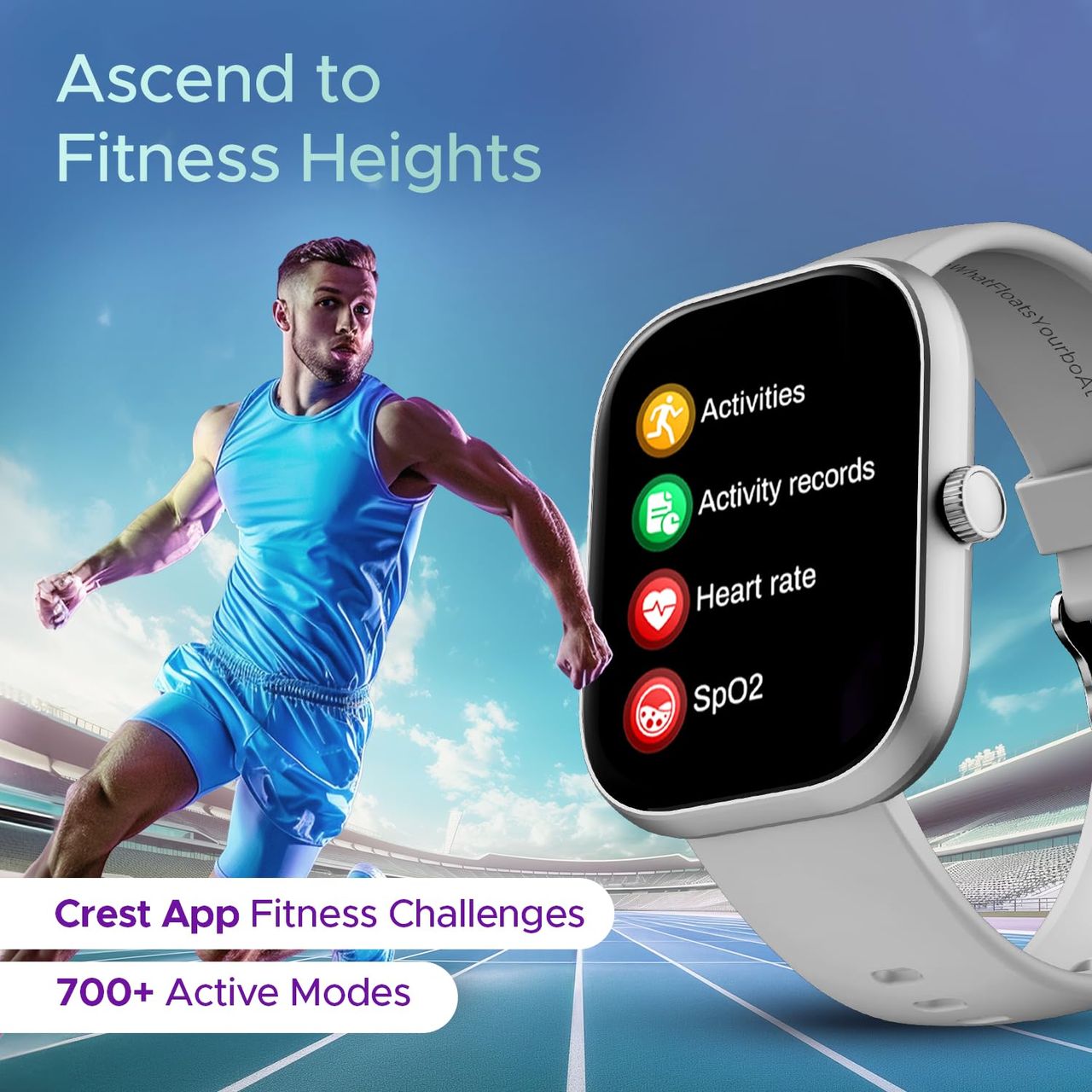 boAt Wave Sigma 3 Smart Smartwatch | 2.01" Display | BT Calling - Cool Grey
