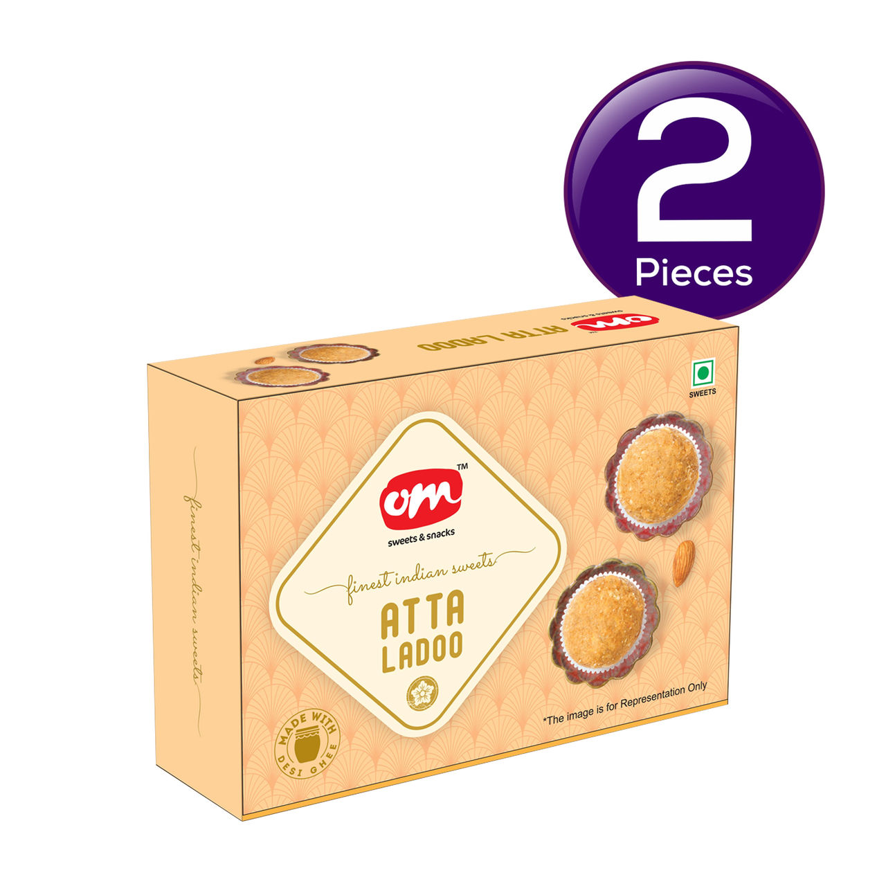 OM Sweets Atta Ladoo 200 g Combo