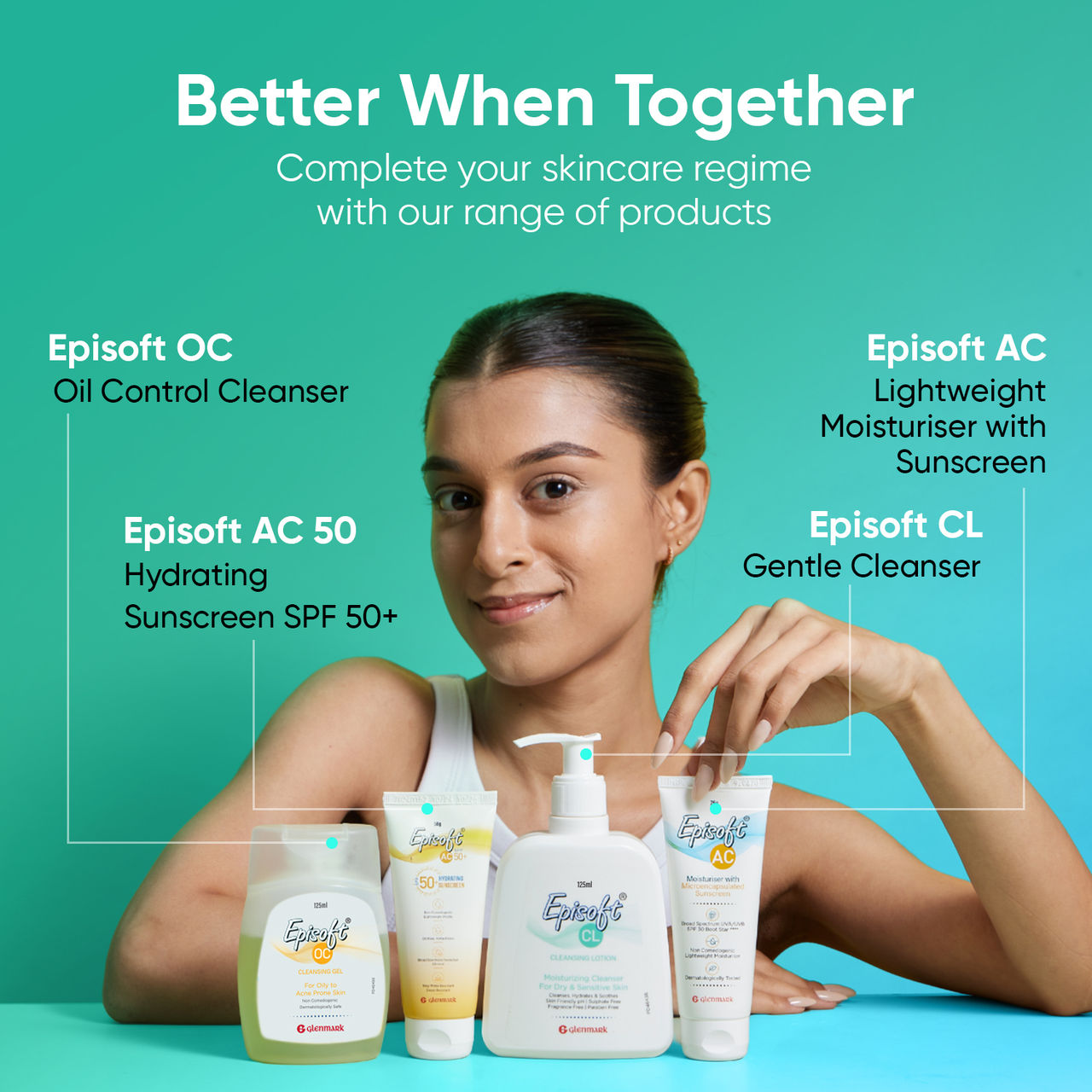 Glenmark Episoft Cleansing Lotion For Sensitive Skin Nil