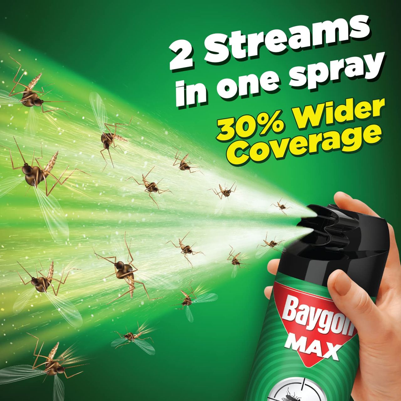 Baygon Max Lime Fragrance Mosquito and Fly Killer Spray