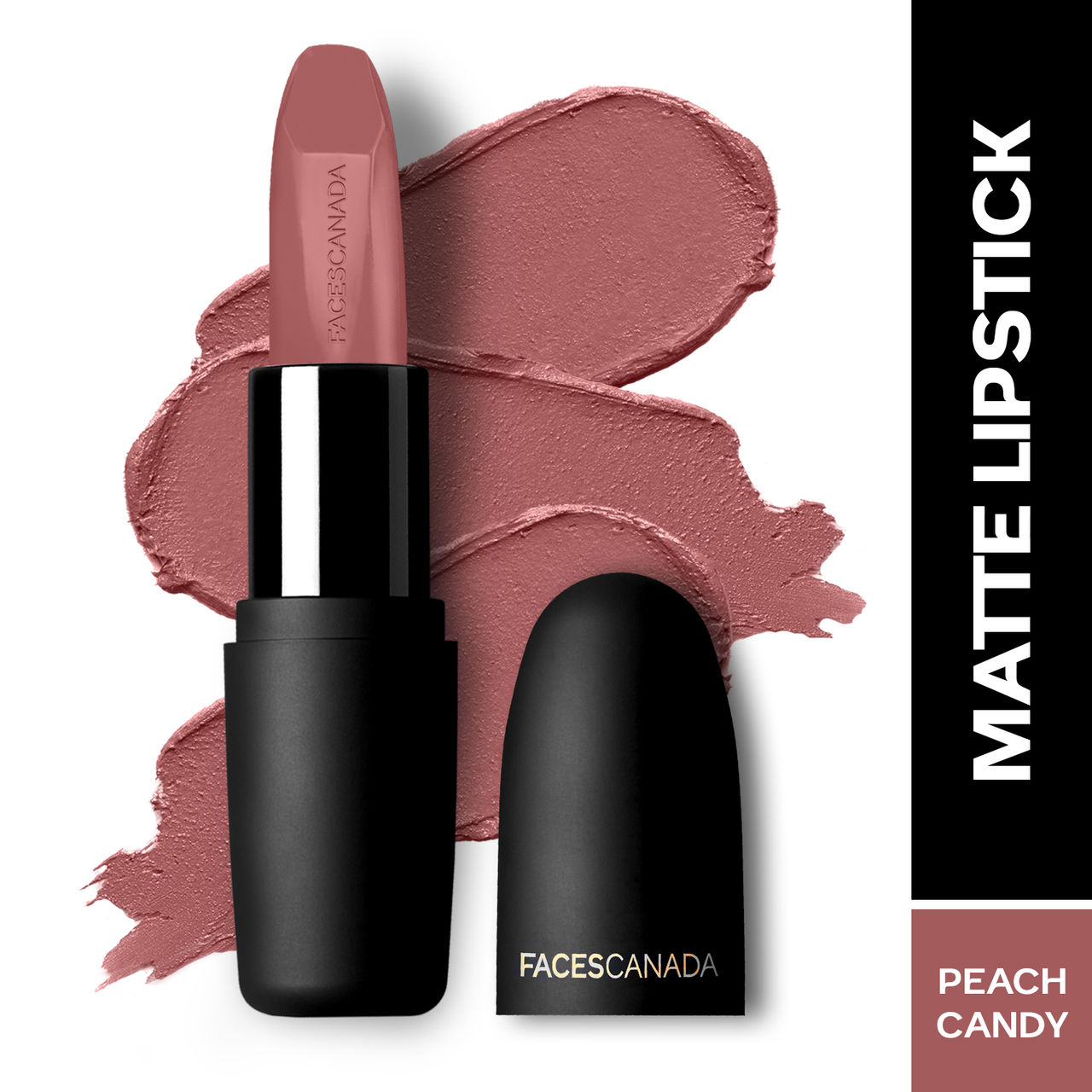 Faces Canada Weightless Matte Finish Lipstick  - Peach Candy 14 | Lightweight Texture