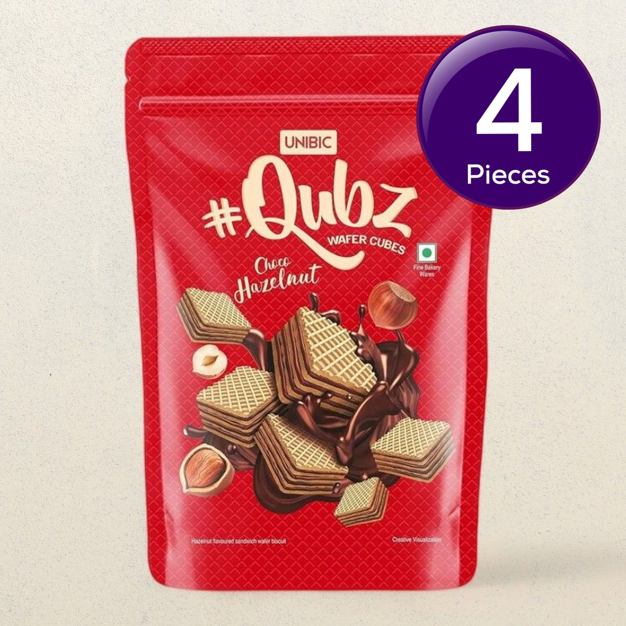 Unibic Wafer Hazelnut Qubz Combo