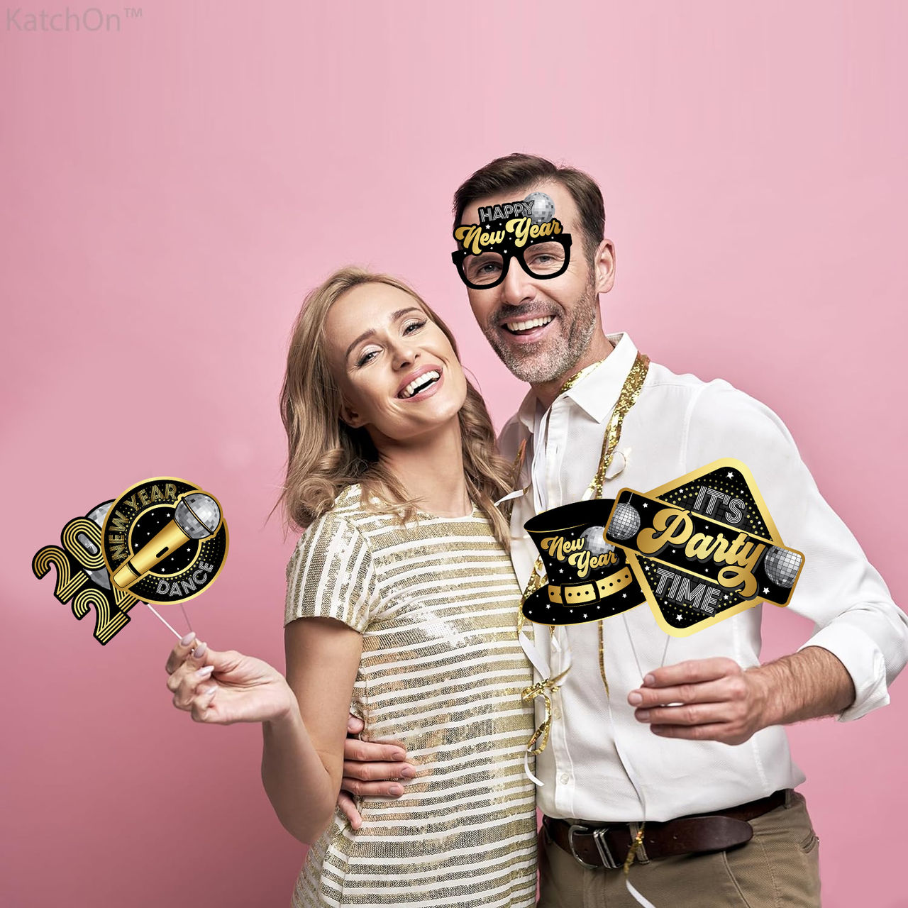 Party Propz Happy New Year Photobooth Props For 2024