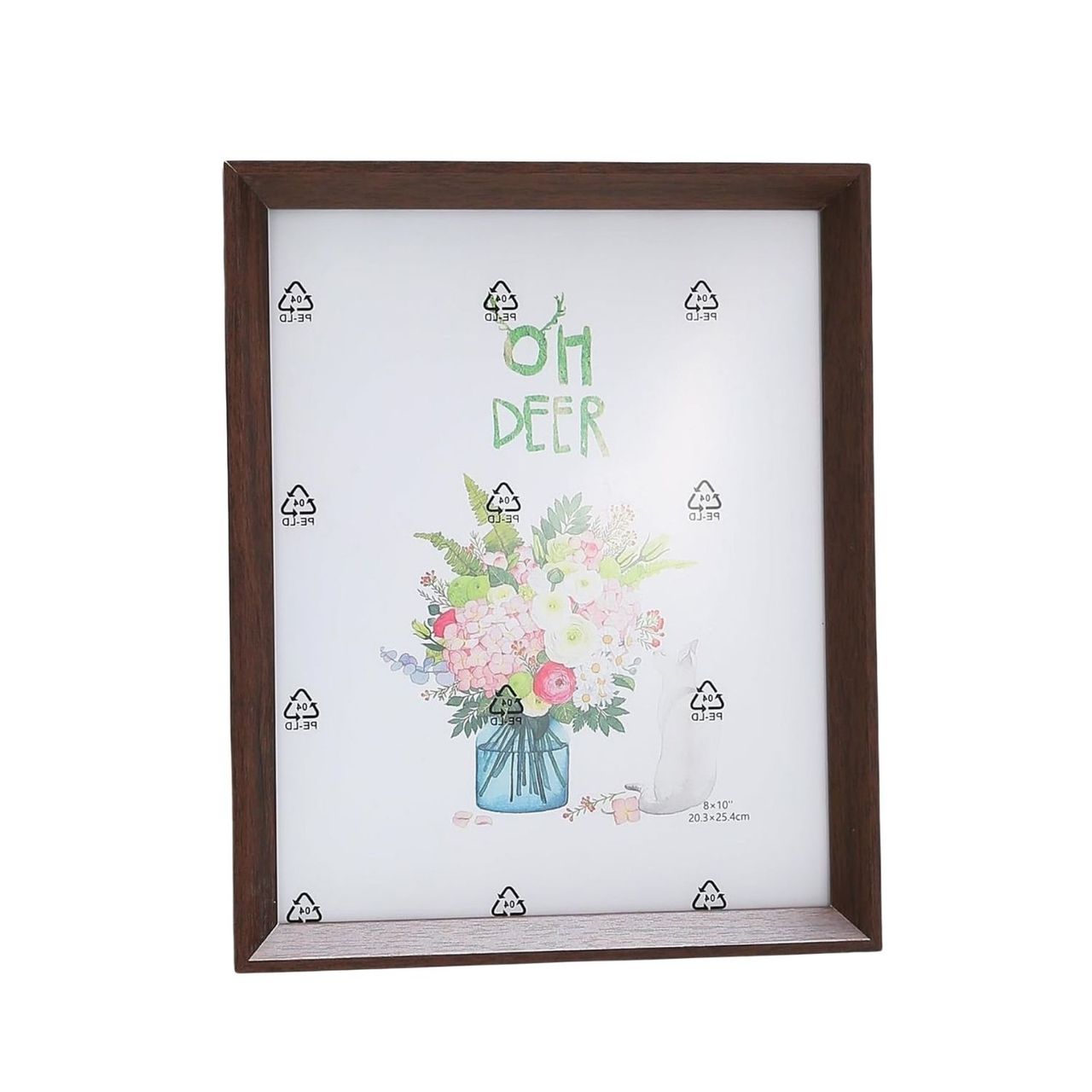 Kuber Industries Photo Frame | Horizontal & Vertical | Crystal Clear Glass | 21.8 x 26.9 CM|Brown