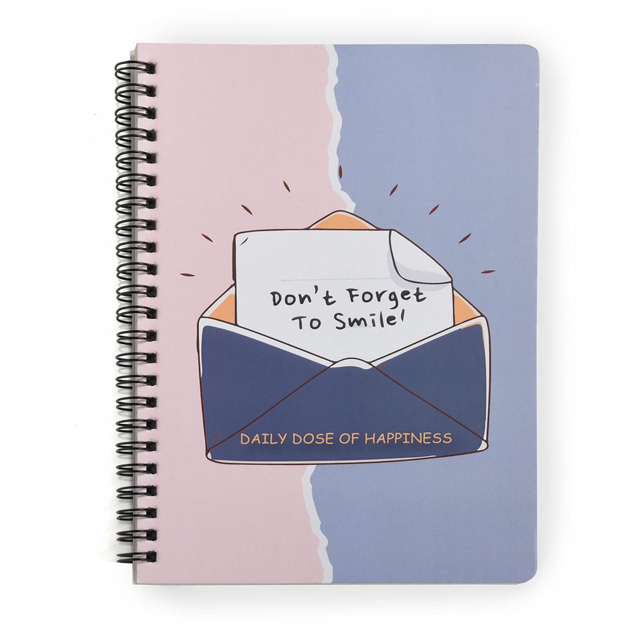 Papboo Dot Grid Spiral Wiro Notebook , 120 Pages, 90 Gsm - Smile