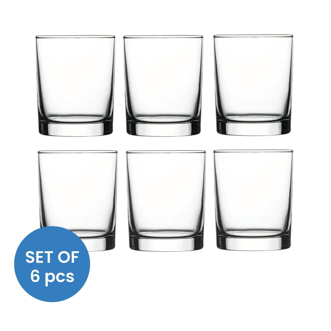 BAY6 Imported Whisky Glass Set- 300 ml - (6pc)