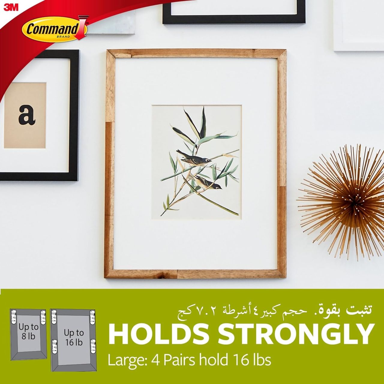 Command Picture Hanging Strips - Small, Capacity - 1.8Kg | Pack Of 4
