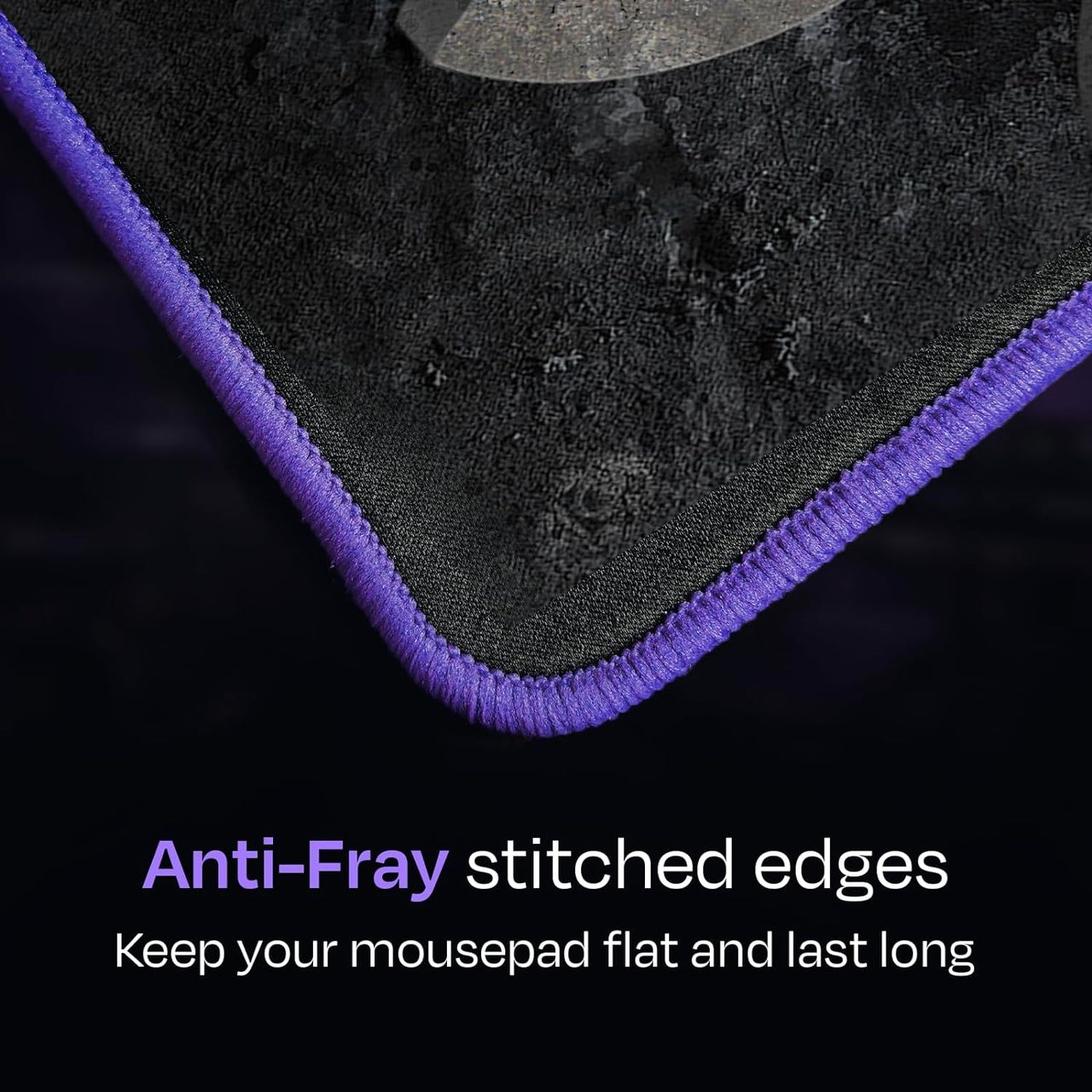 Kreo Igneous Mouse Pad With Waterproof Top Material & Anti Skid Bottom,3Mm Anti-Fray Stitched Edges
