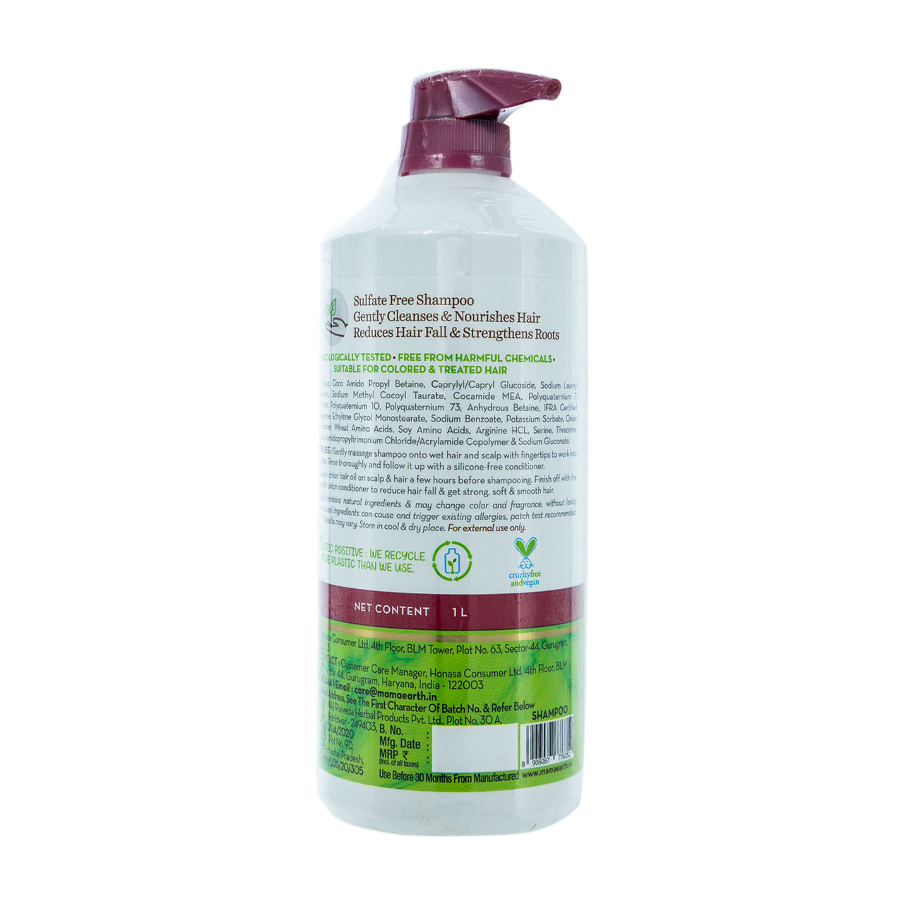 Mamaearth Onion Shampoo for Anti Hair Fall & Hair Growth with Onion Oil & Plant Keratin