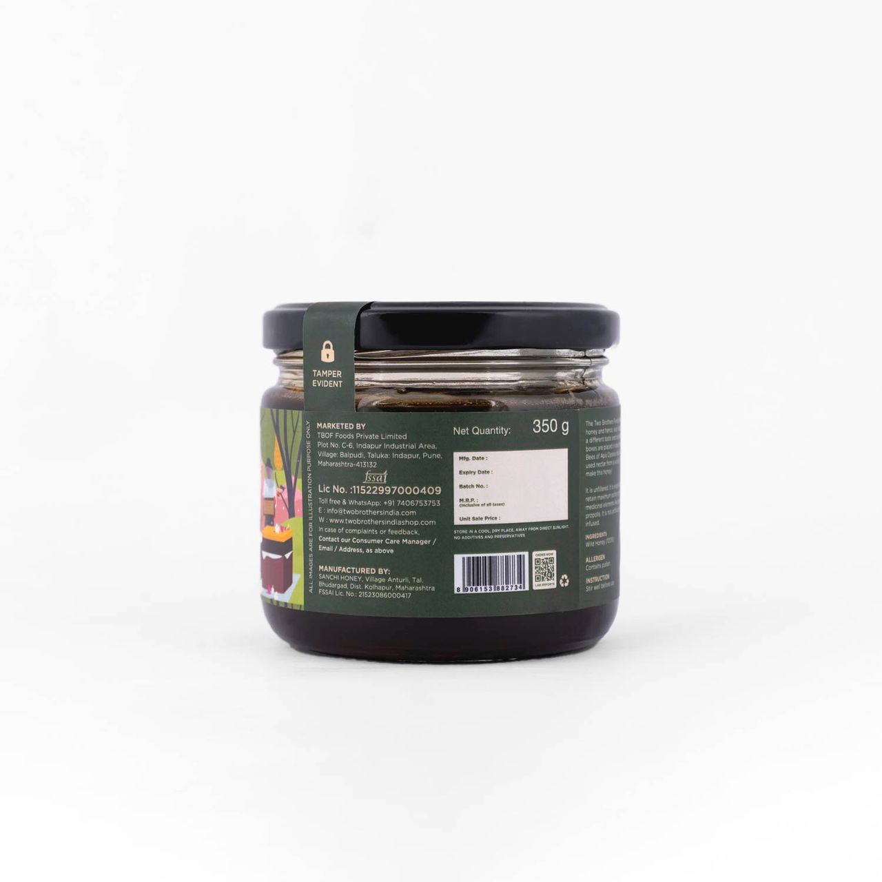 Two Brothers Multifloral Forest Honey Unpasteurized Unprocessed Raw Honey