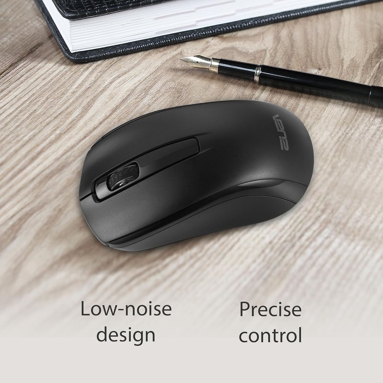 Asus Wireless Keyboard And Mouse Set Cw101|Upto 1000 Adjustable Dpi|2.4 Ghz Nano Receiver|Black|