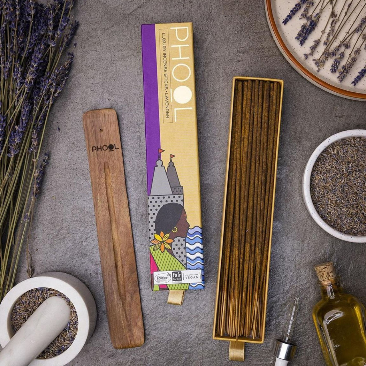 Phool Lavender Agarbatti 100% Natural Certified Incense Sticks