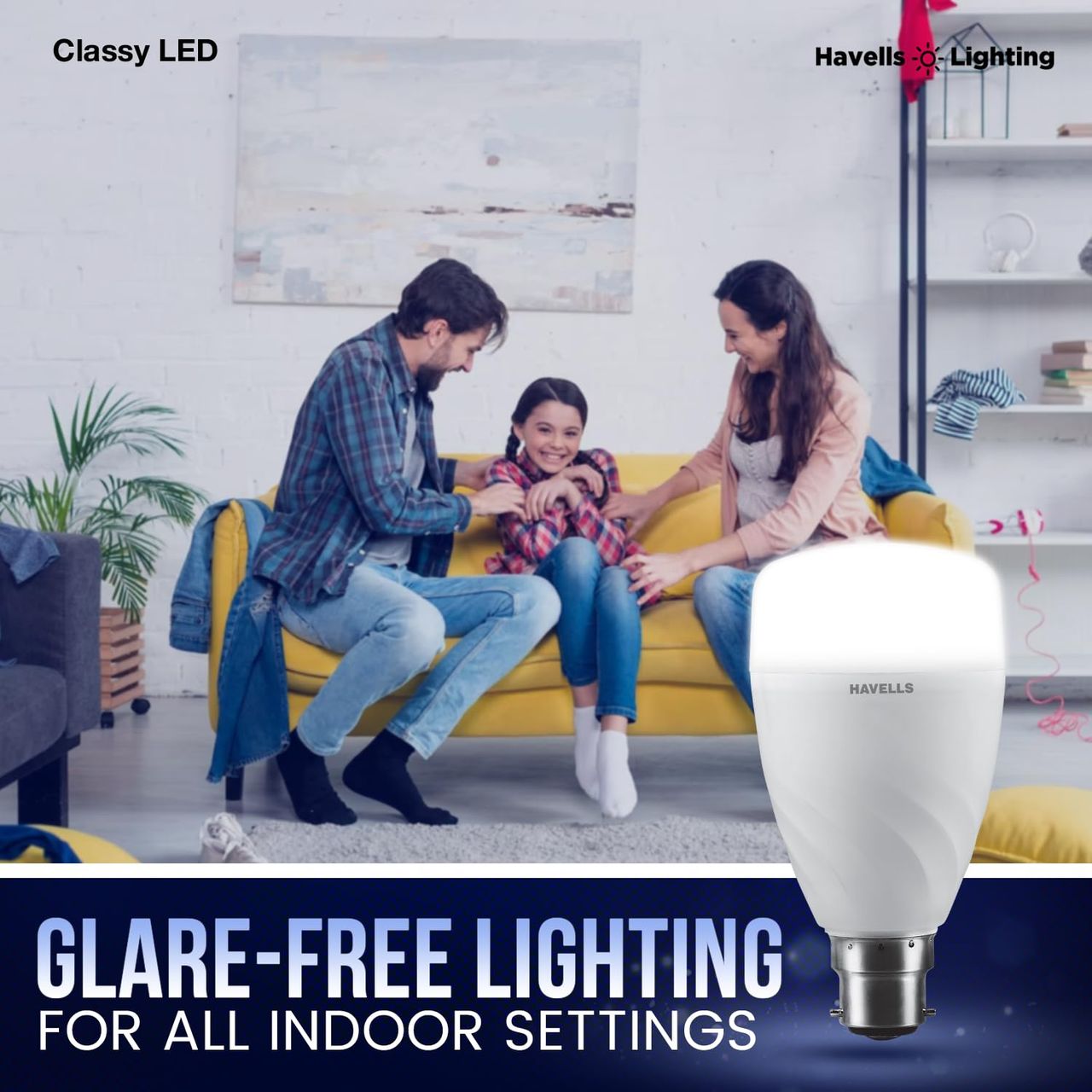 Havells 17W Classy Led Bulb Cool Day Light | B22 Base Holder