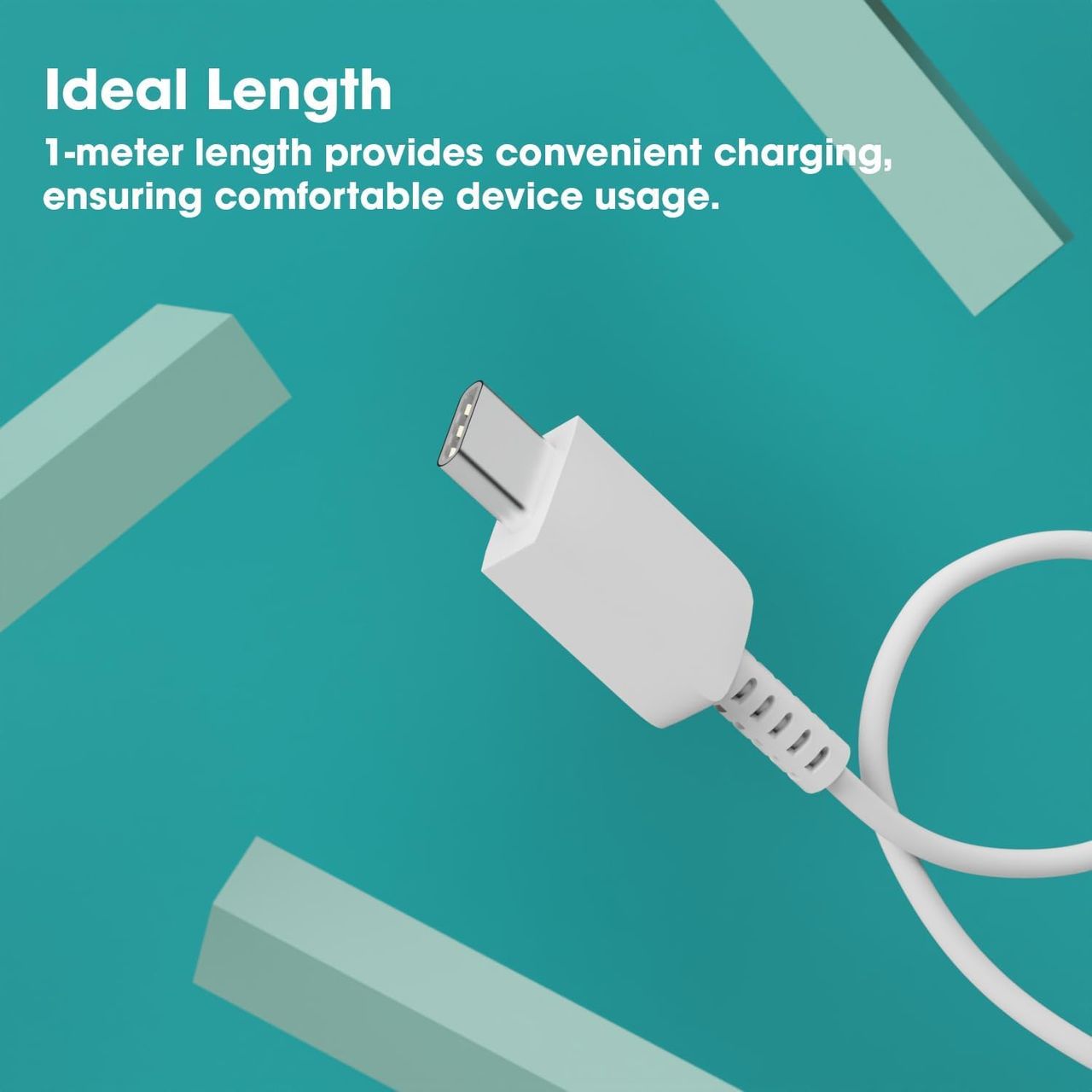 Ailkin C to C Cable for Samsung Galaxy & Type C Devices |1M| White
