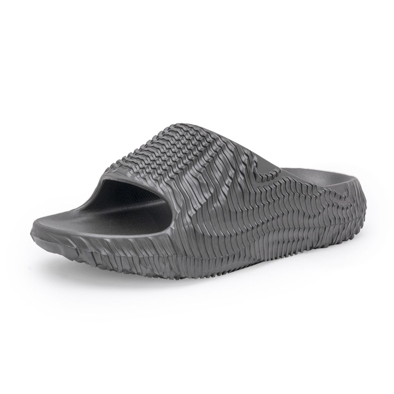 Red Tape Casual Sliders For Men | Relaxing Slip-On Support | Dark Grey | Size 7