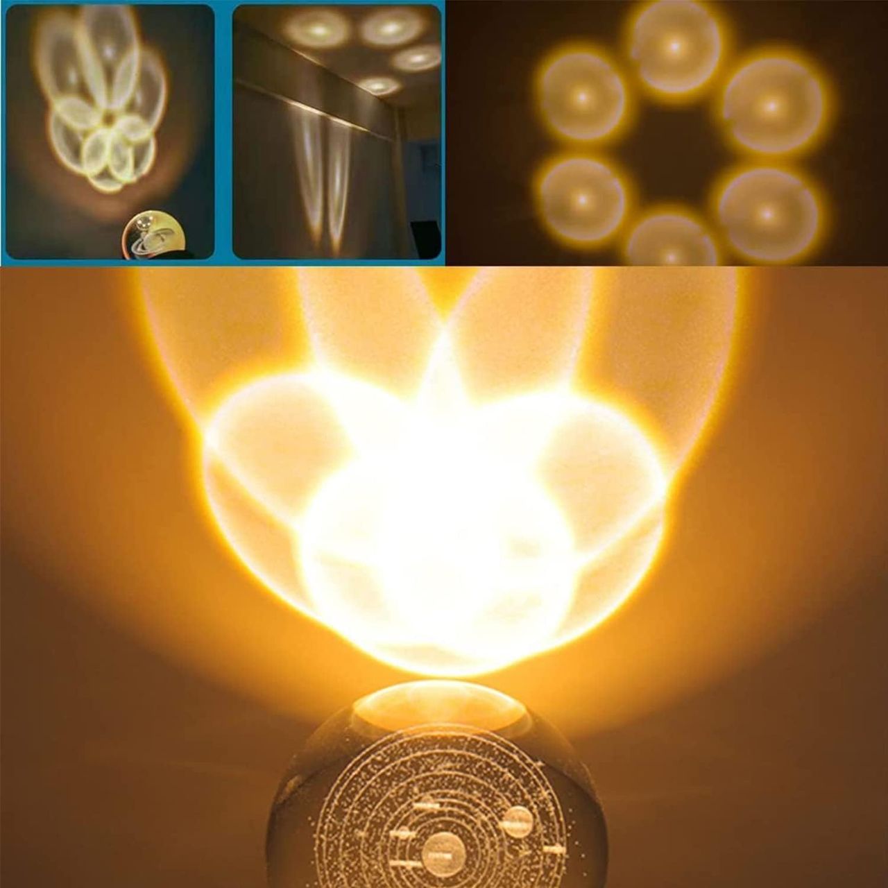 Desidiya Universe Crystal Ball Night Light