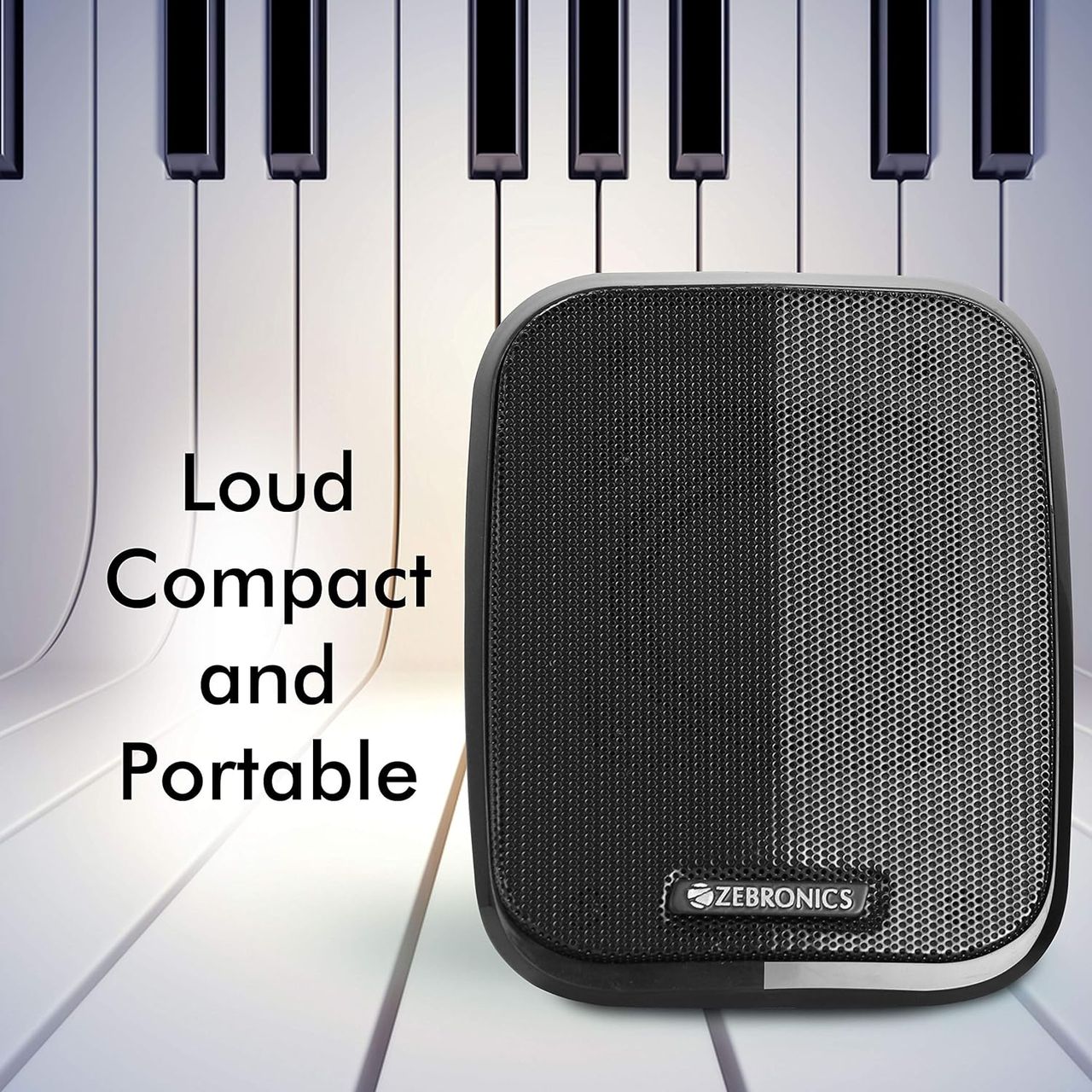 Zebronics Fame 5 Watts, 2.0 Multi Media Speakers With Aux, USB and Volume Control (Black)